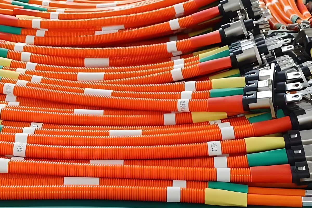 Results High-voltage orange wiring harnesses for EV and industrial use
